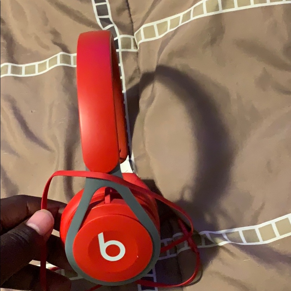 Red beats headphones